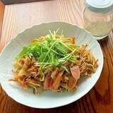 じゃがいものお焼きXたっぷり野菜のあんかけ